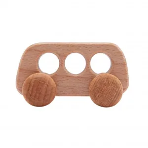 Giocattolo Auto in Legno Montessori Fatto a Mano per Bambini