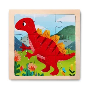 Puzzle Educativo in Legno a Tema Cartone Animato per Bambini
