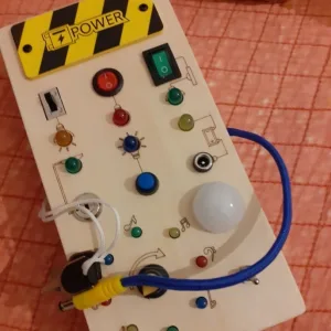 Received Montessori Busy Board with LED Lights from customer D***e.