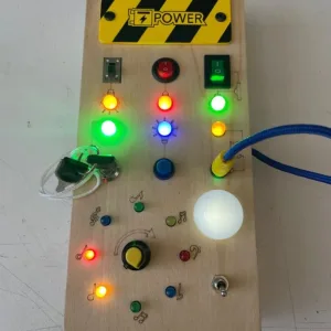 Received Montessori Busy Board with LED Lights from customer A***a.