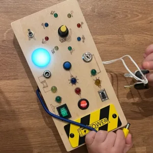 Received Montessori Busy Board with LED Lights from customer L****r.