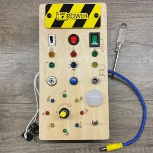 Received Montessori Busy Board with LED Lights from customer B***n.