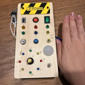 Received Montessori Busy Board with LED Lights from customer E***a.