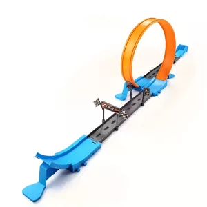 macchina giocattolo catapulta, pista da corsa