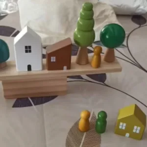 Ricevuto Giocattolo di Montessori Stacking in Legno da cliente S***l.