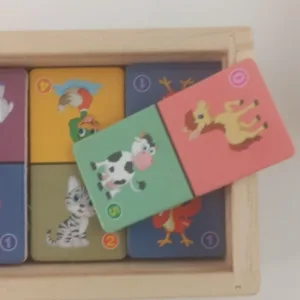 Ricevuto Set di Domino di Animali in Legno dal cliente S****a.