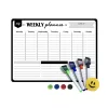 weekly planner, magnetic weekly planner, whiteboard planner, fridge planner