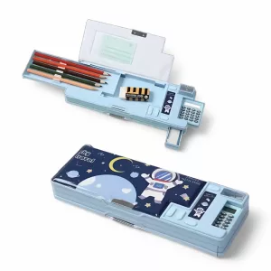 pencil case, pencil case with calculator, pencil sharpener