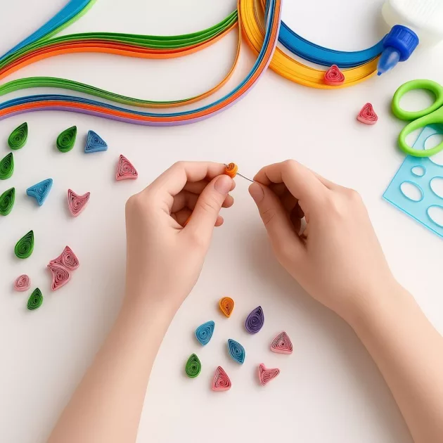 quilling paper, quilling paper strips, quilling strips