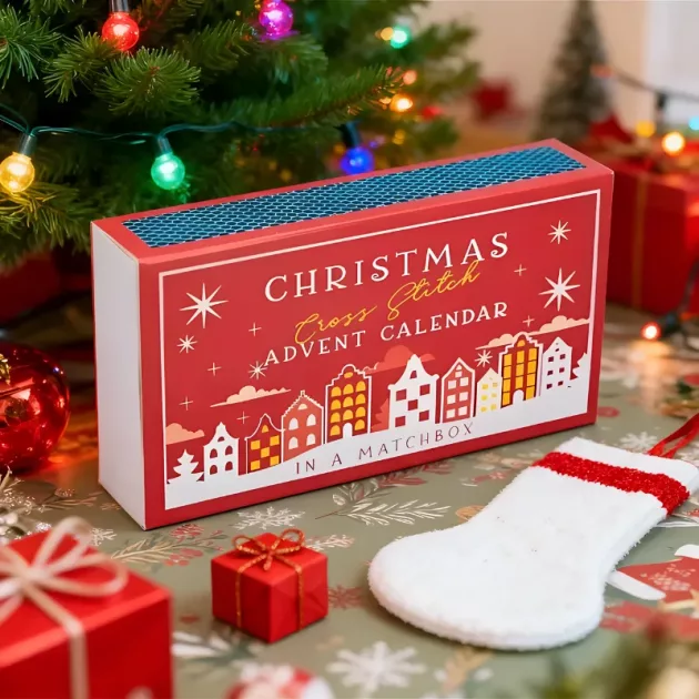 christmas advent calendar, 24 days advent calendar, stitch advent calendar, cross stitch advent calendar, kit cross stitch advent calendar, counted cross stitch advent calendar