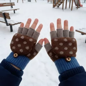 winter knitted gloves, thick gloves, soft gloves, warm gloves, thick gloves