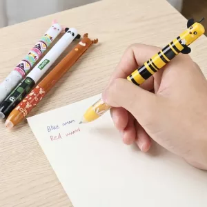 Set di 6 Penne Gel Cancellabili Cartone Animato per Bambini