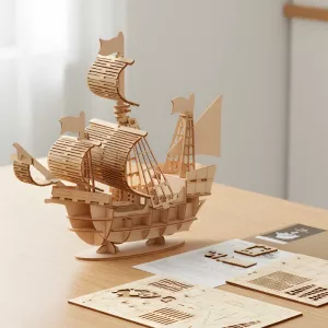 Puzzle Veicolo 3D Blocchi da Costruzione in Legno Giocattolo per Bambini