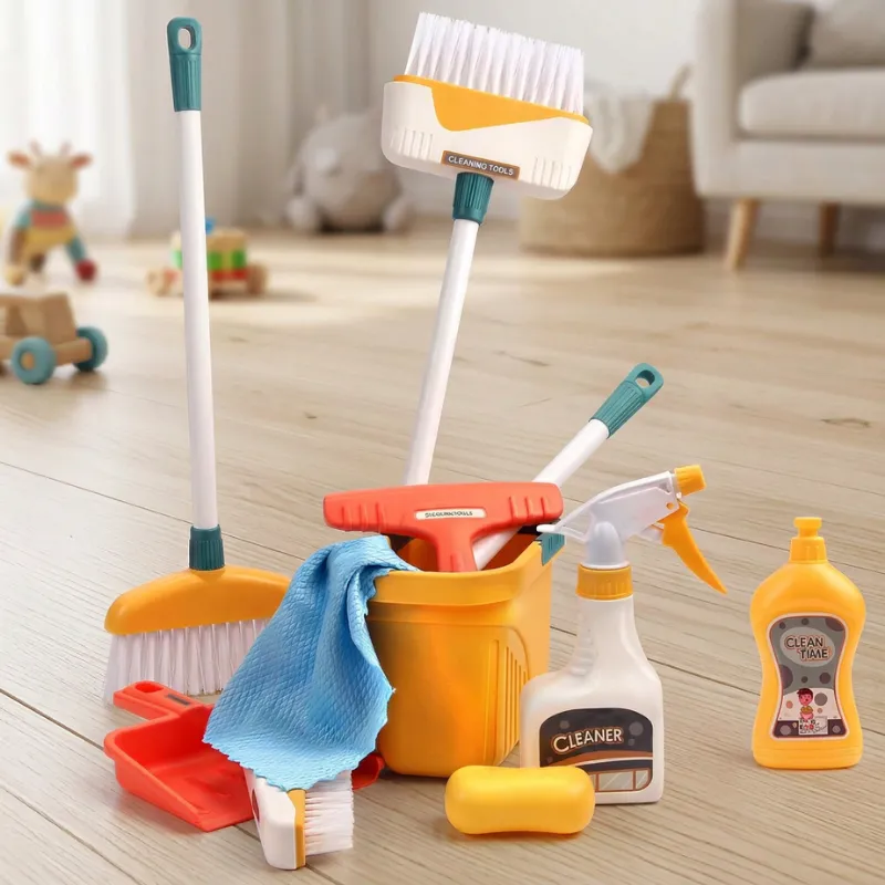 housework supplies kit toy, pretend play cleaning set