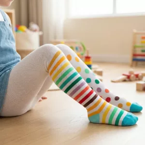 Collant colorati e carini in cotone per bambini