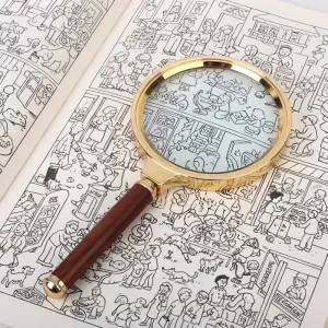 Lente d'Ingrandimento Vintage Portatile 10x per Bambini