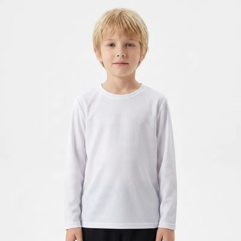 Maglietta a maniche lunghe ad asciugatura rapida per bambini